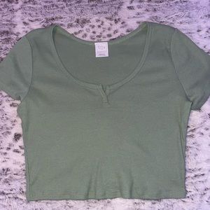 Sage Green Basic Tee